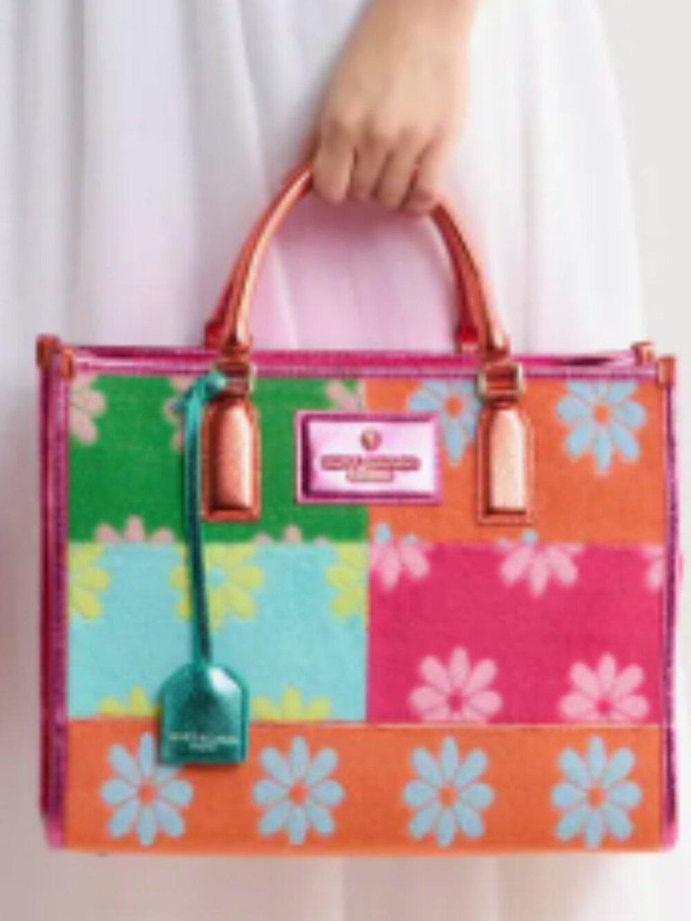 KURT GEIGER LONDON Chiswick Floral Tote Bag - Picture 2 of 7